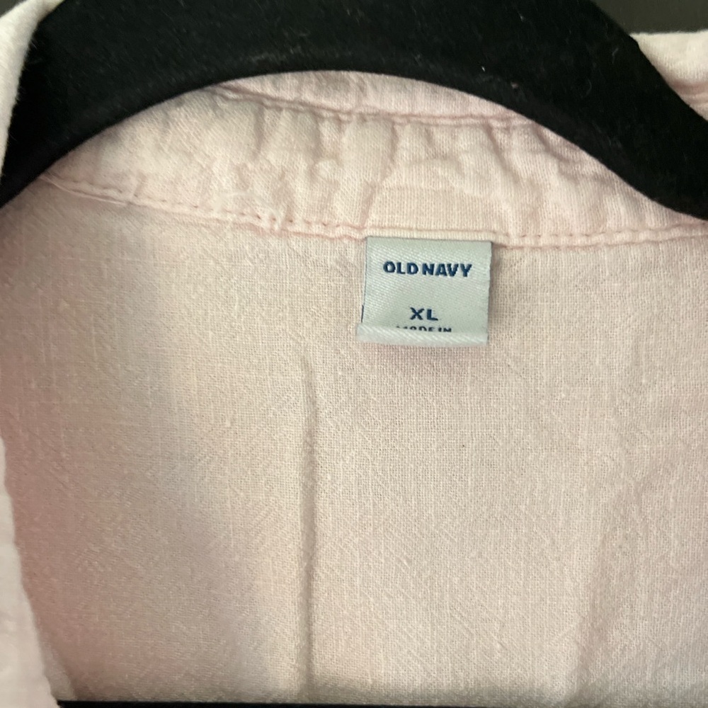 🌸 Old Navy Blush Pink Tunic Top XL | 3/4 Sleeve Lightweight Boho Blouse - Picture 4 of 4